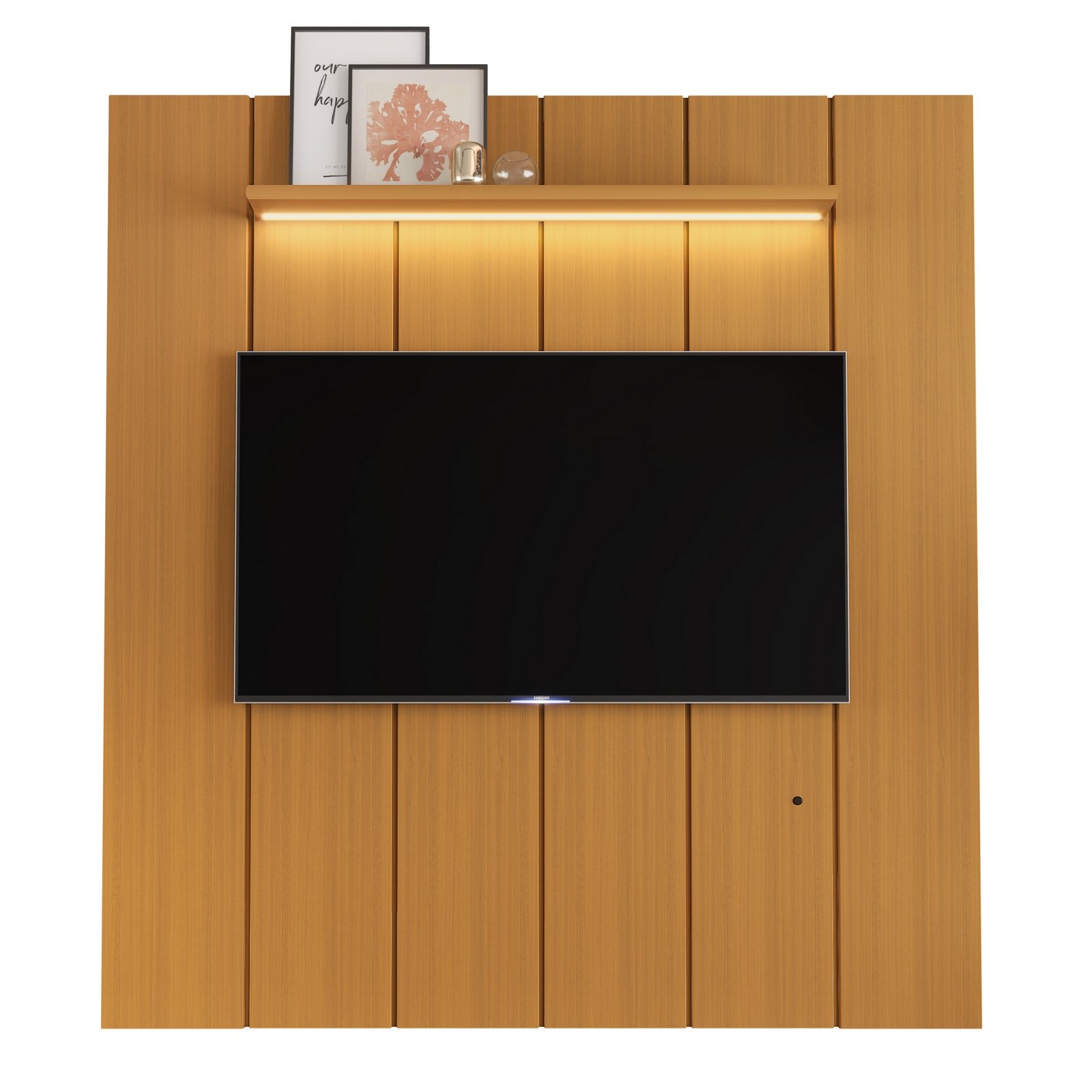 Painel até 75" Lumi 1,88 m Cedro - EDN MÓVEIS - Imagem 4