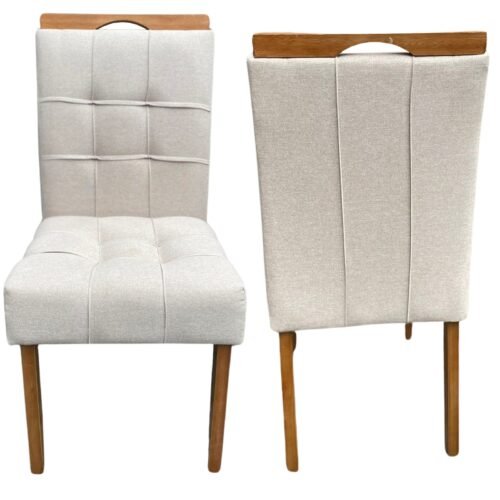 Alternative view of Kit 2 Cadeiras Sophia Linho Bege 200 - WM DECOR
