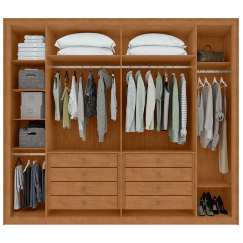 Alternative view of Guarda-Roupa 6 Portas Imperatore 2,74 m Amêndoa Clean/Off White - LOPAS