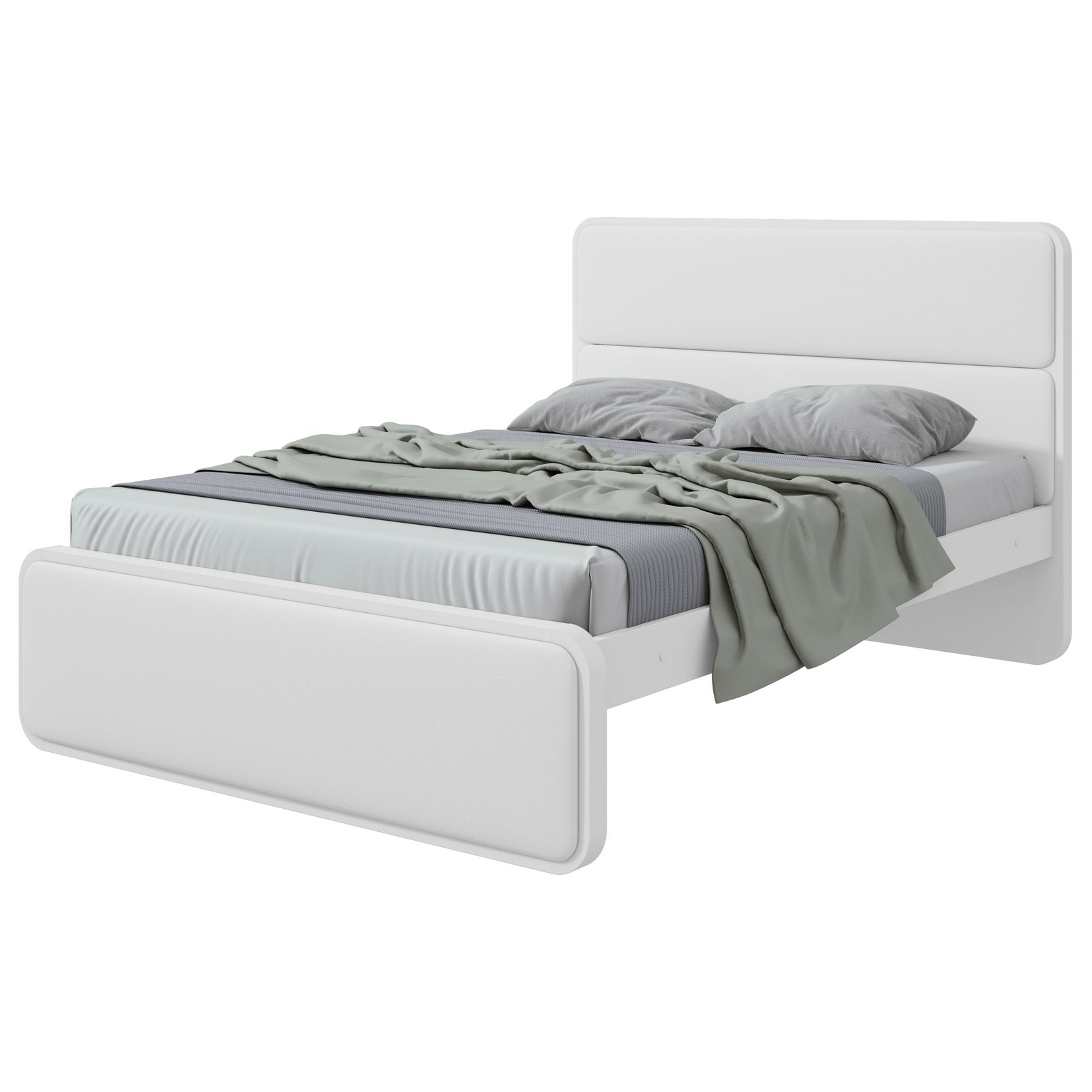 Cama Casal Loop Branco - LOPAS - Imagem 4