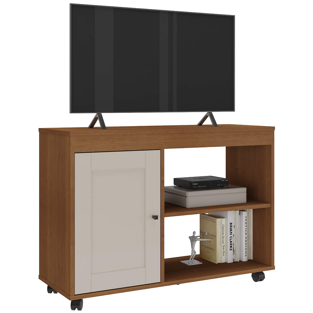 Rack até 42" Sampa Cinamomo/Off White - ARTELY - Imagem 2