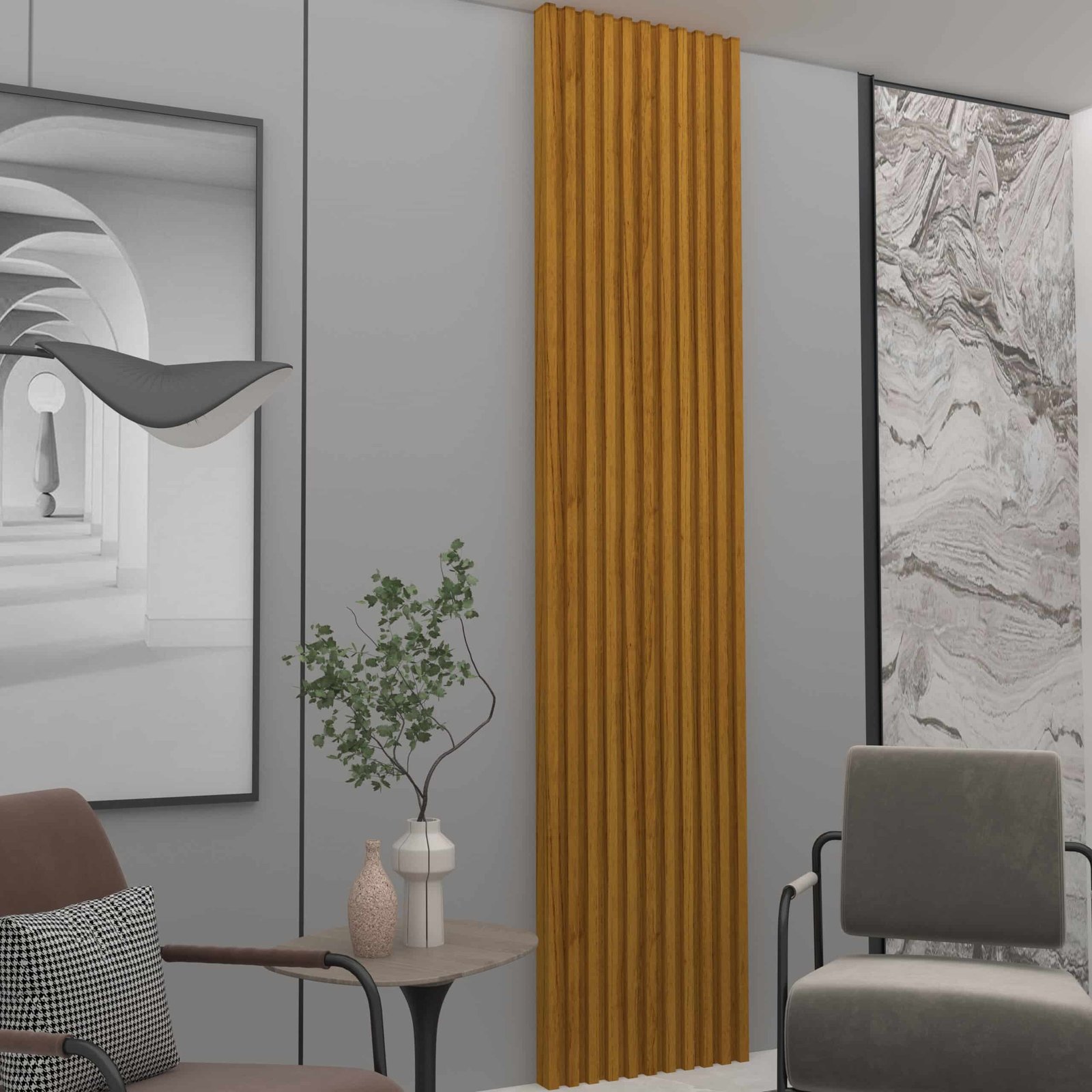 Placa Painel (Extensão) Supremo 46 cm Naturale – GELIUS