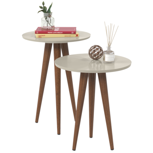 Alternative view of Kit 2 Mesas Slim Off White - PATRIMAR