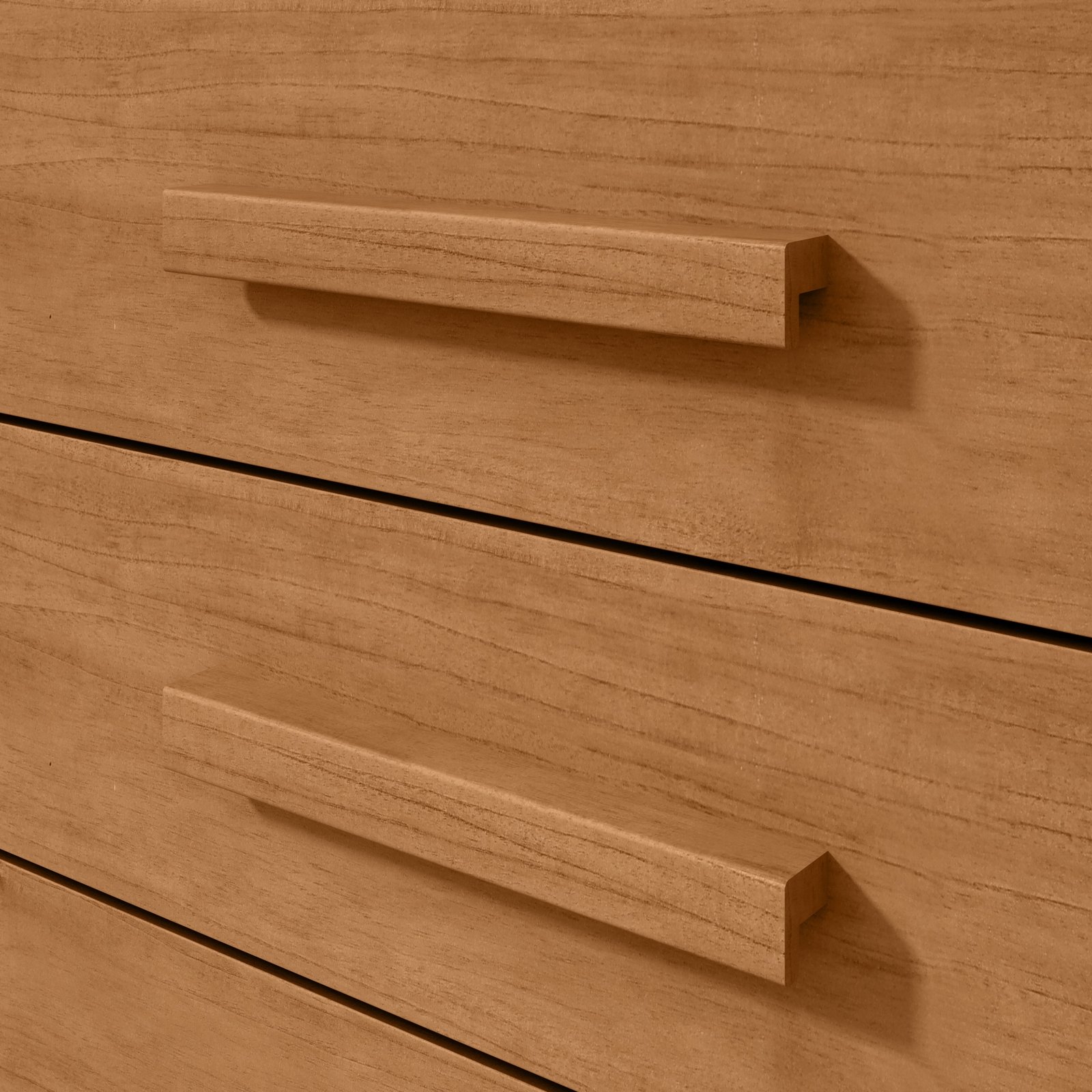 Cômoda 6 Gavetas com Sapateira Da Vinci Amêndoa Clean - LOPAS - Imagem 6