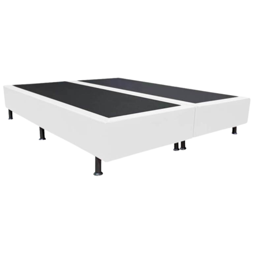 Alternative view of Base Box Queen Simples Corino Branco - ALTO NÍVEL CAMAS E COLCHÕES