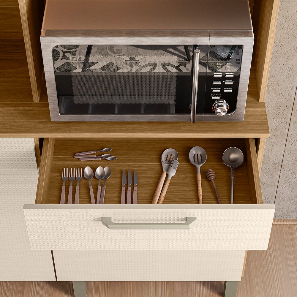 Kit Cozinha Ferrara Plus 1,80 m Freijó/Soft - KIT'S PARANÁ - Imagem 5