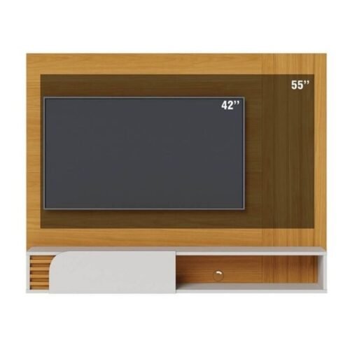 Alternative view of Painel Suspenso 1,36m Jurerê Naturale/Off White Matte para TV até 55" - Colibri