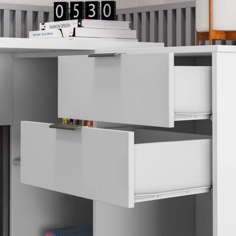 Mesa Office NT 2060 Branco Notável - 2 Opções de Montagem - Imagem 9