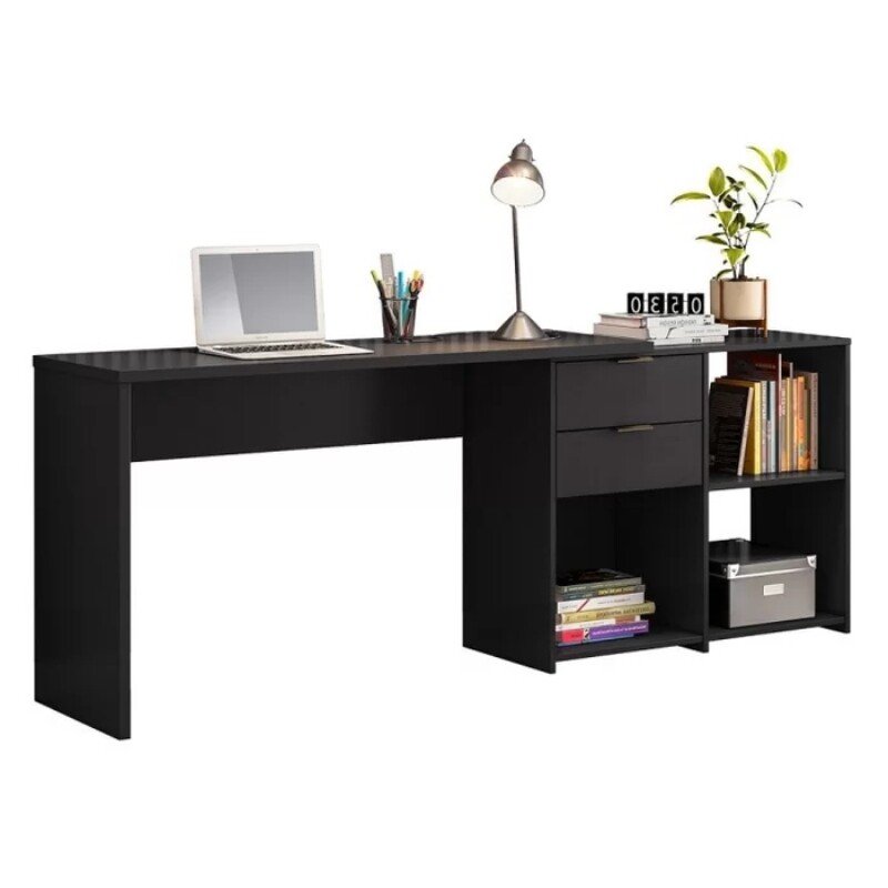 Mesa Office NT 2060 Preto Notável - 2 Opções de Montagem - Imagem 7