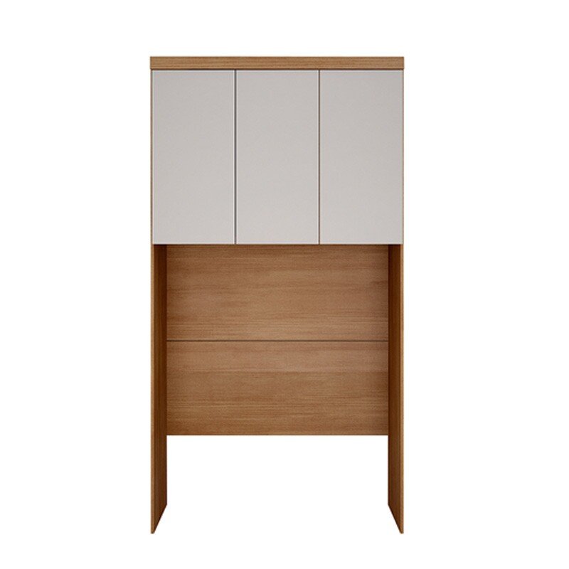 Modulado 1,45m Rizon Aéreo Casal Cumaru/Fendi 3 Portas para Cama Casal - Novo Horizonte