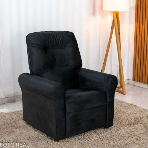 Poltrona do Papai Clio MX-24 Veludo Preto 451