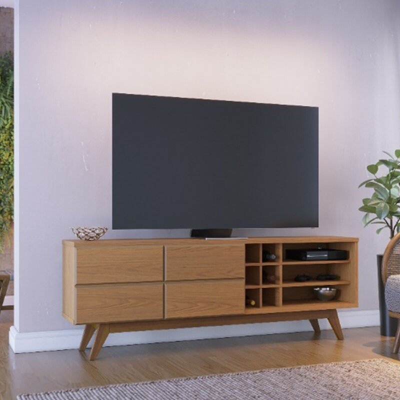 Bancada 1,80m Noronha Freijó Para TV até 70" - Colibri