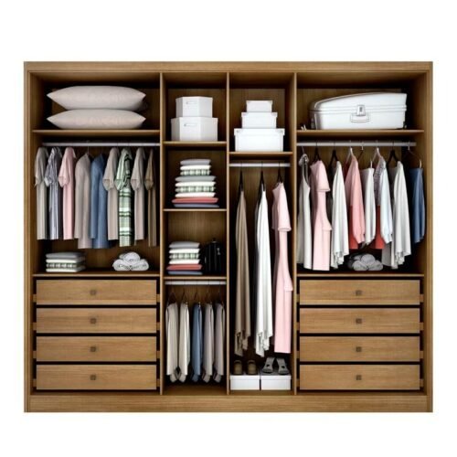 Alternative view of Guarda-roupa Casal 2,76m Robust Plus Cumaru/Fendi Fosco 6 Portas 8 Gavetas 100% MDF - Novo Horizonte