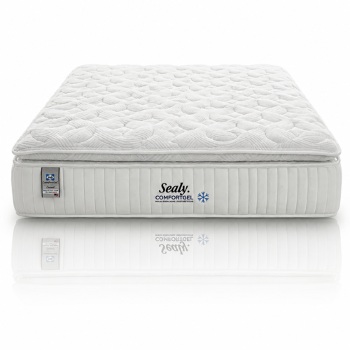 COMFORT GEL SEALY KING - MOLAS ENSACADAS - PILLOW EM ESPUMA COM INFUSÃO DE GEL