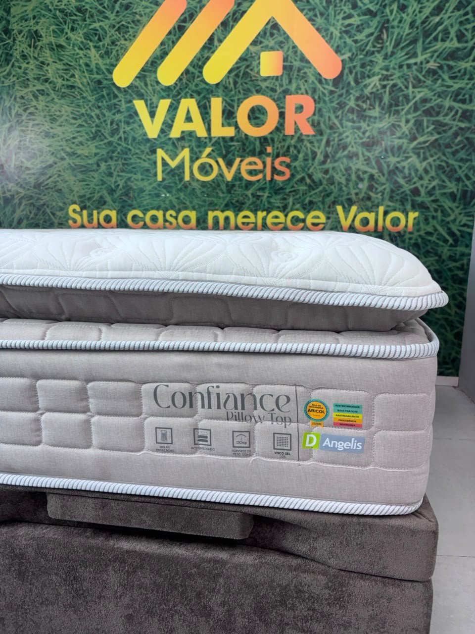 Colchão Confiance D'angelis Pillow Casal - Molas Ensacadas - Visco Gel - Imagem 4