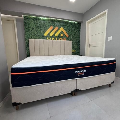 Alternative view of CONJUNTO KING RIVIERA MOLAS ENSACADAS + BASE FIXA - D33 SEM EPS - INOVAFLEX