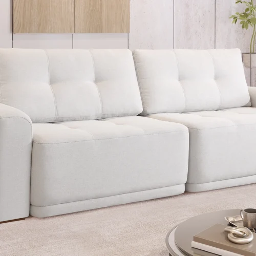Sofá cama retrátil 242 molas e espuma D33 - 3 em 1 - Rondomóveis