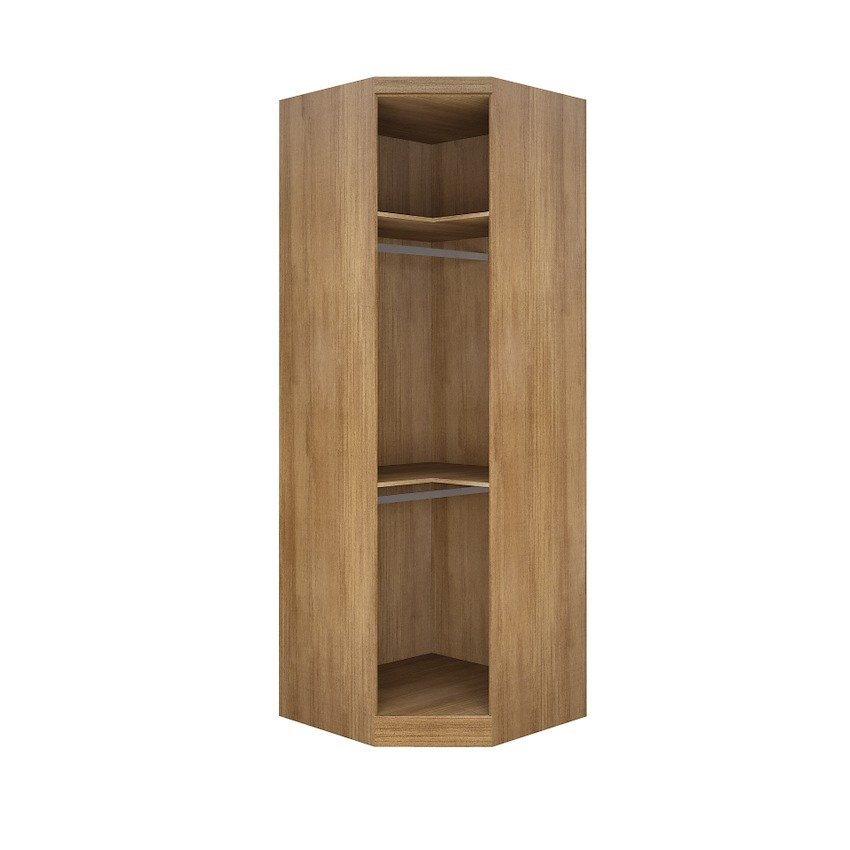 Modulado Rizon Canto Oblíquo 1 Porta 0.83m - Cumaru/Fendi - Imagem 2