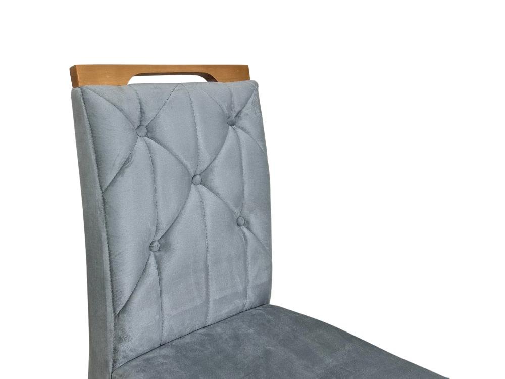 Conjunto Cadeiras Jasmim 2 unidades - Cinamomo/Cinza - Imagem 2