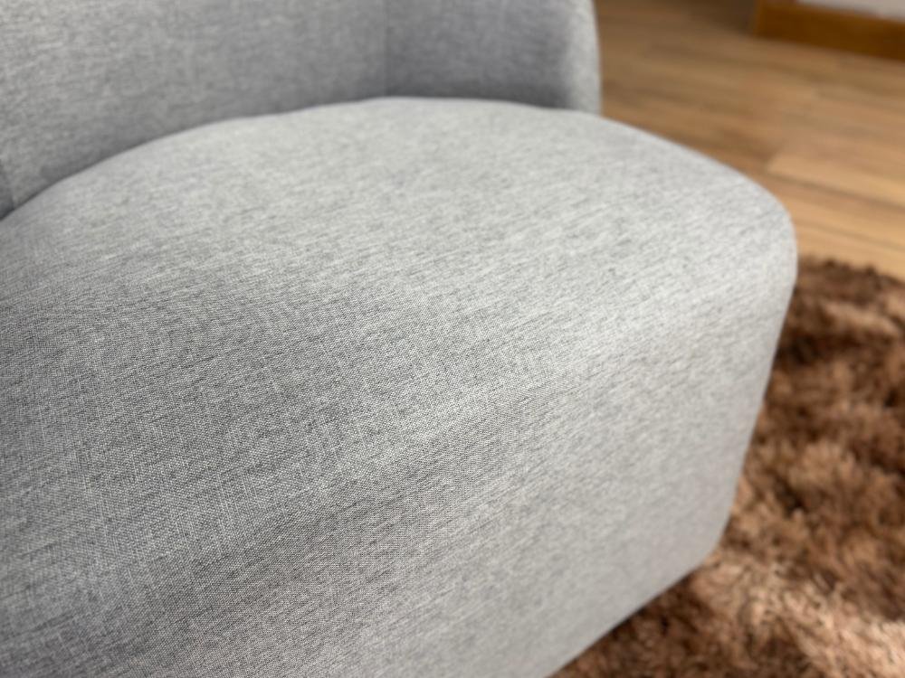 Poltrona Decorativa Doha - Cinza Linho - Imagem 3