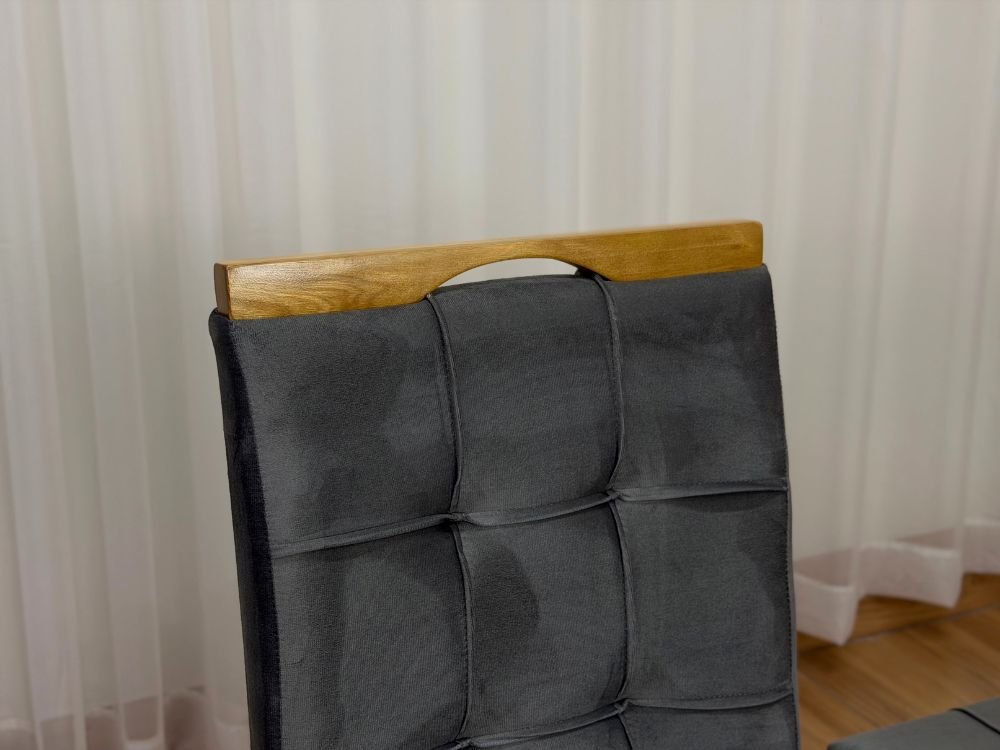 Conjunto Cadeiras Sophia 2 Unidades - Cinamomo/Cinza Veludo - Imagem 2