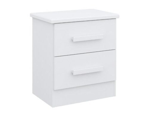 Mesa de cabeceira New Athos 2 gavetas - Branco