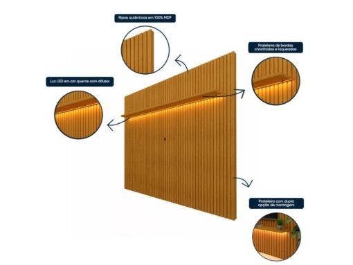 Painel Nobre 85" - Naturale - Imagem 3