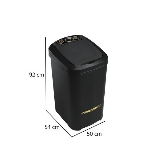 Lavadora Semi-automática 20,5kg Newmaq 127V 60hz - Preto - Imagem 4