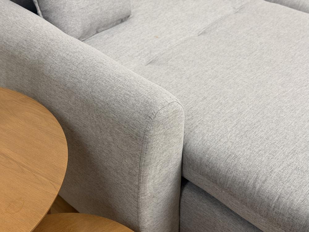 Sofá Cama Retrátil Reclinável Amaranto 2.70m 3 Módulos 80 - Cinza Linho - Imagem 8