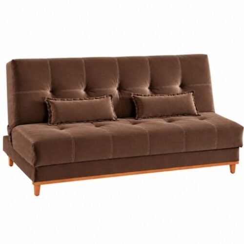 Sofa Cama Catânia 1.88m - Marrom Veludo