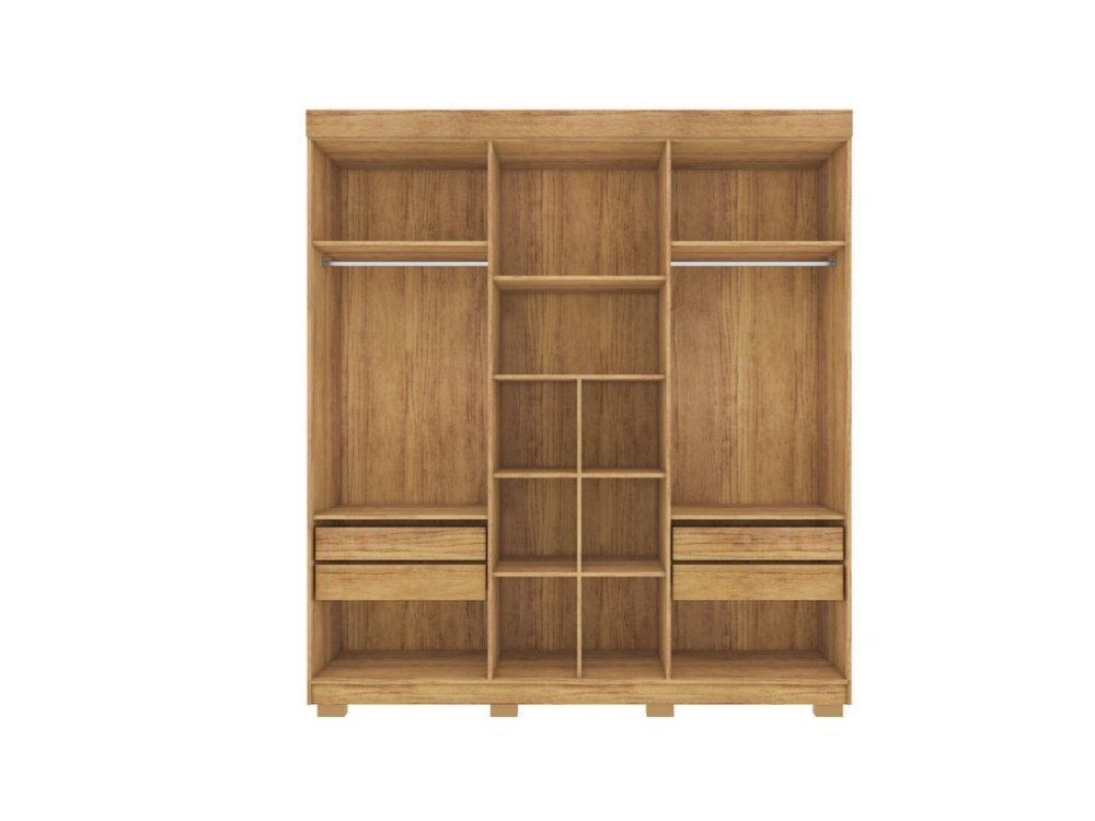 Guarda-Roupa Porto Bello Plus 6 portas - Cedro - Imagem 2