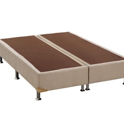 Base Box Pop Ortobom Queen Bi Partida Bege - 158x198x30