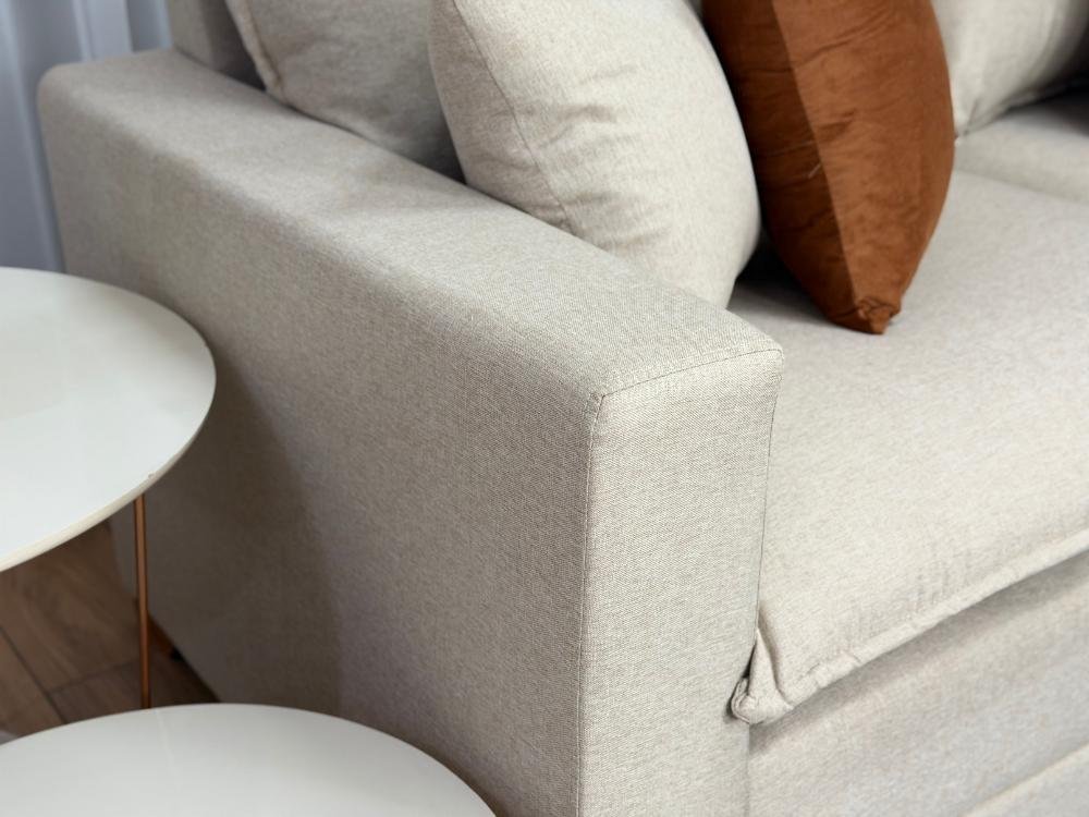 Sofá Beirut Living Molas Ensacadas 1.80m - Bege Linho - Imagem 5