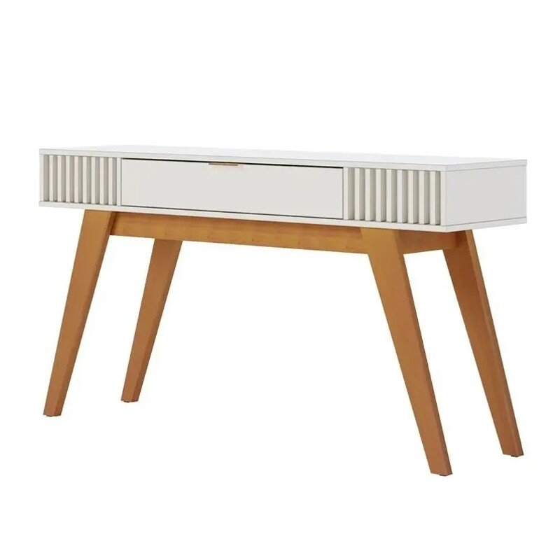 Aparador 1,36m Riviera Off White com 1 Gaveta e Detalhe Ripado - Colibri - Imagem 5