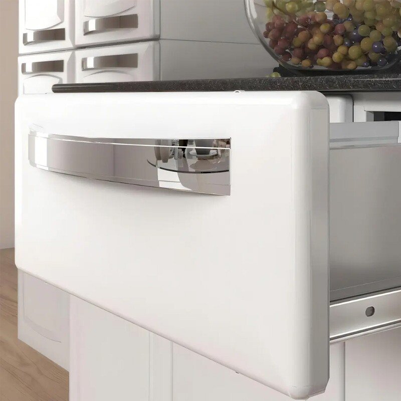 Balcão de Cozinha em Aço 1,05m Rose Branco - Itatiaia - Imagem 8