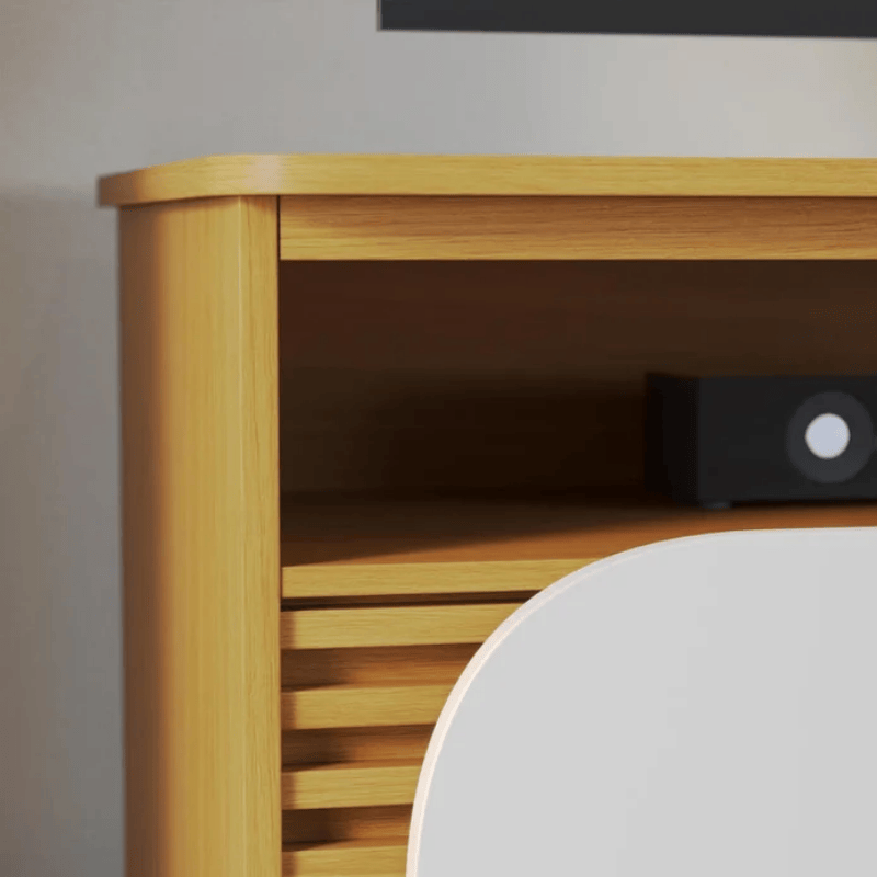 Rack Bancada 1,80m Jurerê Naturale/Off White Mate para TV até 75" - Colibri - Imagem 5