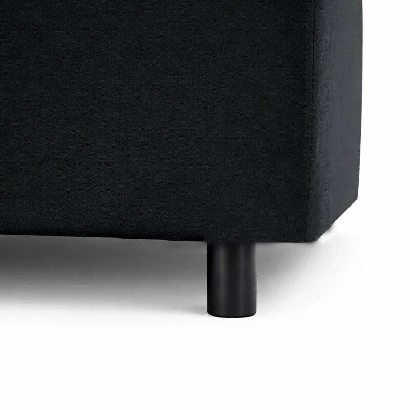 Base Box Baú Casal Confort Sued Preto Blindado 138x188x45 cm - Issacar - Imagem 6