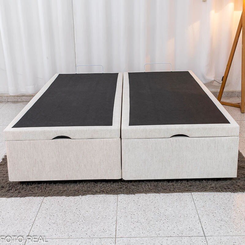 Base Box Baú Queen Confort Linhão Palha Blindado 158x198x45 cm - Issacar - Imagem 5