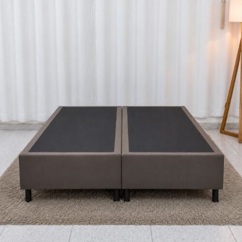 Alternative view of Base Box Casal Bipartida Sued Marrom 138x188x37 cm - Ortobel
