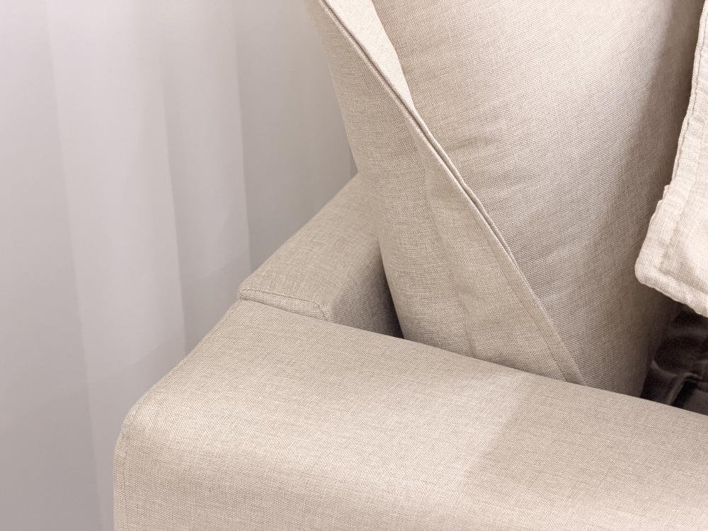 Sofá Cama Retrátil Reclinável Bolt 2.20m Mod.90 - Bege Linho - Imagem 7