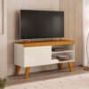 Rack Doca 1 Porta 43" - Cinamomo/Off White