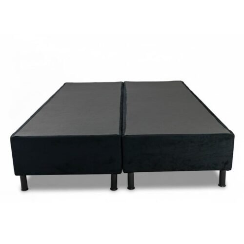 Alternative view of Base Box Casal Bipartida Sued Preto 138x188x37 cm - Ortobel