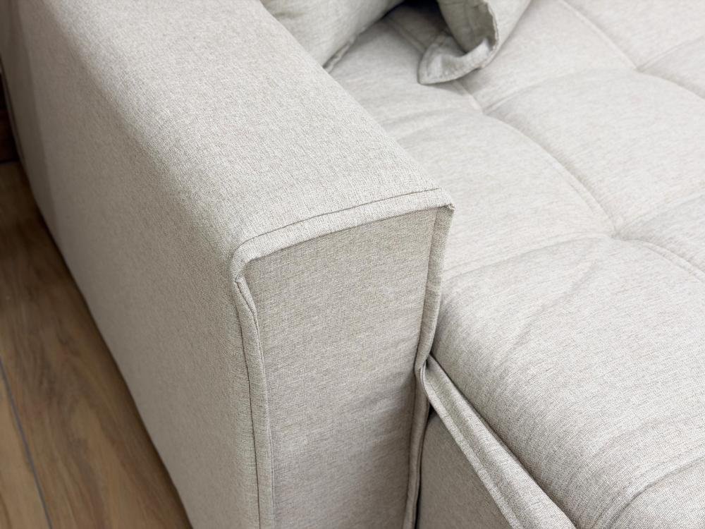 Sofá Cama Retrátil Reclinável Bolt 2.80m Mod.120 - Bege Linho - Imagem 6