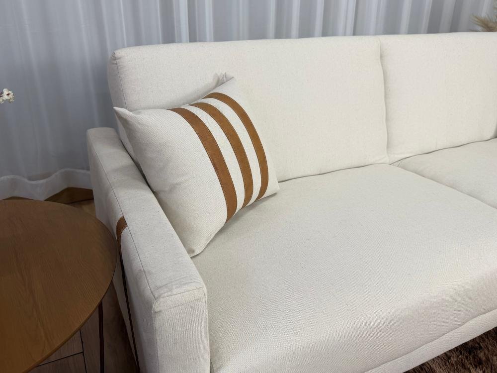 Sofa Cama Luizi 2.09m - Bege Linhoc - Imagem 7