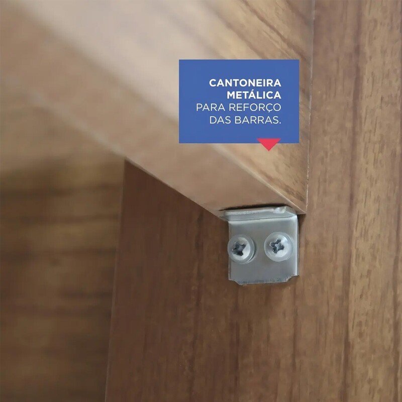 Cama Casal Primícia Plus Cinamomo 1,53m 100% MDF - D Doro - Imagem 6