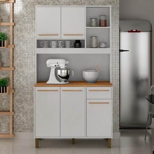 Armário Kit de Cozinha Ametista 5 portas - Branco