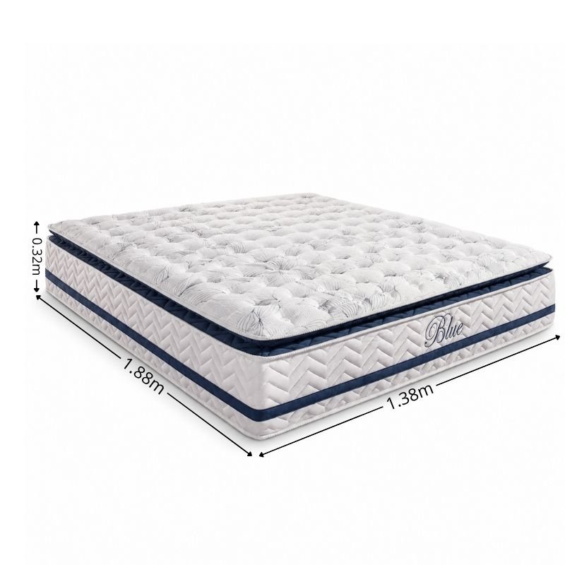 Colchão Casal Molas Ensacadas Blue Paropas 138x188x32 cm | Suporta até 300kg - Imagem 3