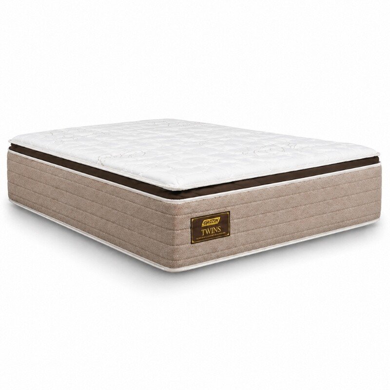 Colchão Queen Molas Ensacadas BlueWave Twins Gazin 158x198x34 cm | Suporta até 290kg