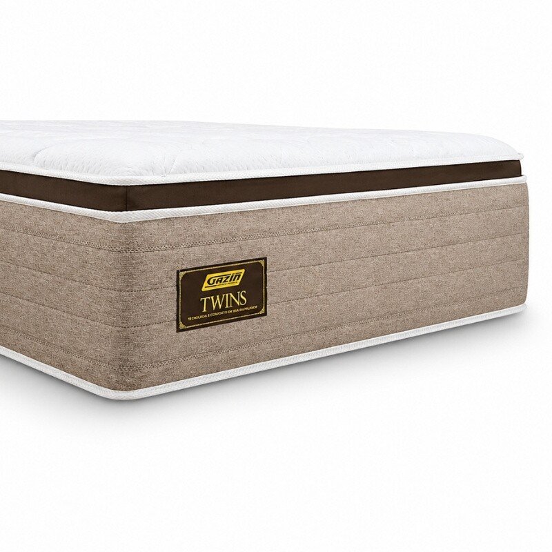 Colchão Queen Molas Ensacadas BlueWave Twins Gazin 158x198x34 cm | Suporta até 290kg - Imagem 4