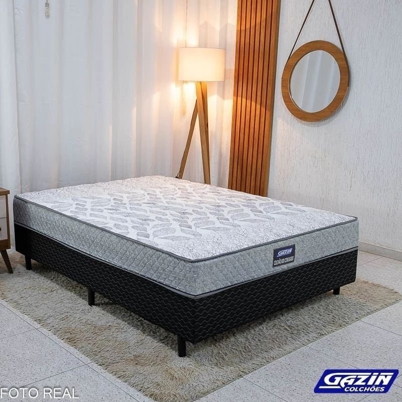 Guarda-roupa Roma 1.77m Cinamomo/Off 6 Portas 2 Gavetas Sallêto + Unibox Casal Supreme Ortopédico 138x188x53 Gazin | Suporta até 220kg - Imagem 5